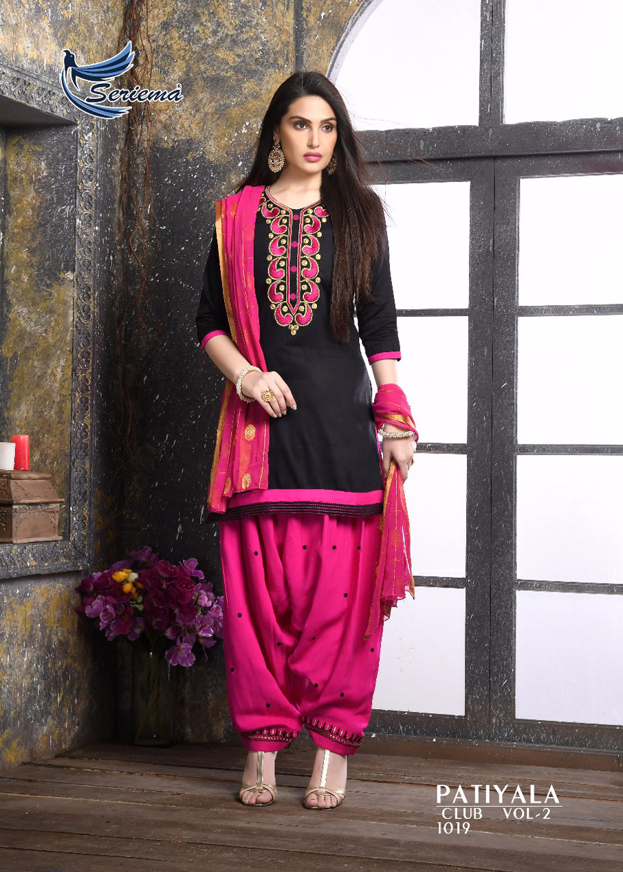 Seriema Designer Patiyala Club Vol-2 Silk Cotton Suits Seriema Designer Patiyala Club Vol-2 Silk Cotton Suits